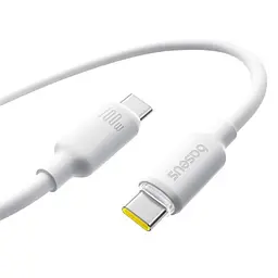 PD кабель Baseus Foamed Silicone Type-C to Type-C 100W 1m белый E0426701