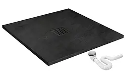 Душовий піддон Rea black Rock 90x90 REA-K4581, Чорний - мініатюра 2