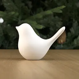 Декоративна статуетка MBM My Home Пташка біла (DH-ST-30 L WHITE) - мініатюра 4