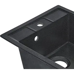 Кухонна мийка Lidz 460x515/200 BLA-03 чорна (LIDZBLA03460515200) - мініатюра 3