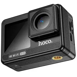 Екшн-камера Hoco DV102 4K Anti-Shake, Wi-Fi водонепроникна, спортивна, цифрова стабілізація чорна - мініатюра 3