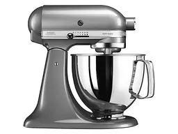 Кухонна машина KitchenAid Artisan 5KSM125ECU з відкидним блоком 4.8 л срібляста