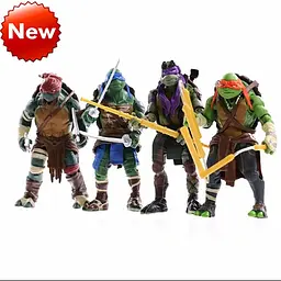 Набір шарнірних фігурок Черепашки-ніндзя, Teenage Mutant Ninja Turtles, 4 шт