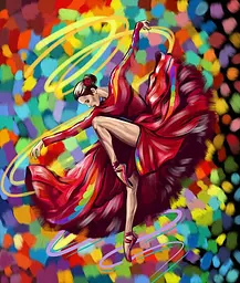 Картина за номерами 40х50 KpNe-01 Danko Toys PAINTING BY NUMBERS Вид 5