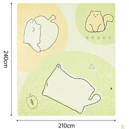 Килимок для пікніка Naturehike 210x240 CNK2350WS010 світло-салатний - мініатюра 2