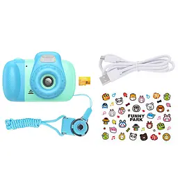 Дитяча фотокамера Hoco DV201 Dual lens Blue - мініатюра 4