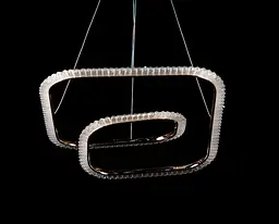 Люстра стельова LED Splendid Ray LF9808/1, регулювання висоти 20-115 см, золото, білий, сучасний стиль - мініатюра 2