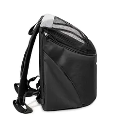 Рюкзак-переноска для собак Pet Fashion Quadra 38х32х26 см чорний - мініатюра 3