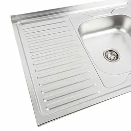 Кухонна мийка з нержавіючої сталі Valeso 8060 R декор (0,7/160 мм), Decor