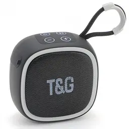 Маленька Bluetooth-колонка з ремінцем чорна TG659 BT/USB/TF/FM 5W