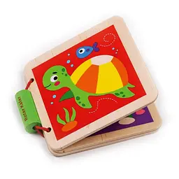 Деревянная игрушка "Деревянная книга. Морские животные" - миниатюра 3
