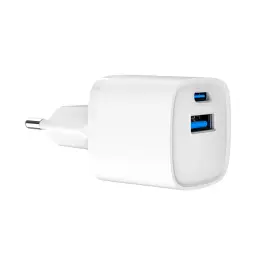 Зарядний пристрій Gembird 1xUSB-C PD20W + 1xUSB QC3.0 white (TA-UC-PDQC20-W-01) - мініатюра 3