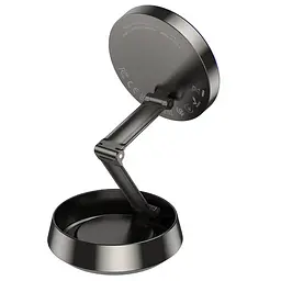 Автотримач Hoco HW33 магнітний з бездротовою зарядкою metal grey - мініатюра 6