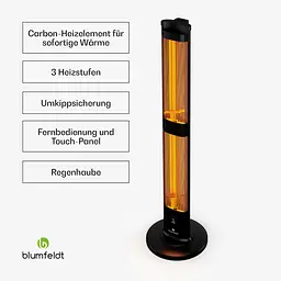 Інфрачервоний обігрівач Blumfeldt BlazeTower (10046339) - мініатюра 3
