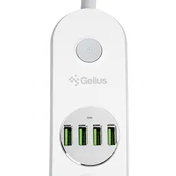 Мережевий фільтр Gelius G-Power GP-PS-001 (4 х розетки 4 х USB) White 2 м - мініатюра 5