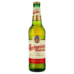Набір пива Budweiser 5% (4 шт. х 0.5 л) + бокал - мініатюра 2