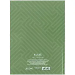 Книга записная Axent A4 Pattern, 96 листов, клетка, зеленая (8425-1-A) - миниатюра 5