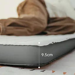 Матрац туристичний надувний одномісний Naturehike CNK2450WS034, 198х68х9.5 см, білий, для кемпінгу із мішком для надування - мініатюра 8