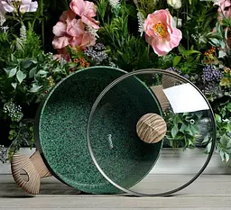 Каструля Malachite з антипригарним покриттям EcoStone Fissman Ø20хØ18х9,8 см kuh0007767 - мініатюра 3