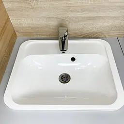 Умивальник врізний Adamant OPTION 550х430 Classic white-01 - мініатюра 4