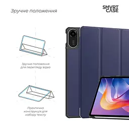 Чохол-книжка на планшет Xiaomi Redmi Pad 2, Smart Case, blue, підставка для планшета 11 , шкіряний, мікрофібра, на магніті, ArmorStandart (ARM86083) - мініатюра 4