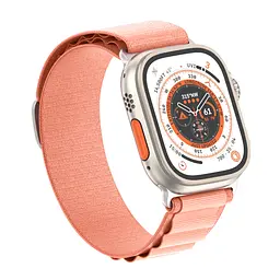 Ремінець для Apple Watch 42 (Series 11-10)/41/40/38, рожевий, Alpine Loop Alpina Band, тканинний поліестеровий ремінець для смарт-годин, дихаючий, для активного відпочинку та спорту, ArmorStandart (ARM81050) - мініатюра 2