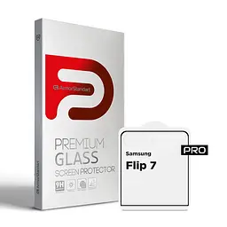Захисне скло на Samsung Galaxy Flip7 5G з олеофобним покриттям, Pro, повне проклеювання, антистатичний і пиловідштовхуючий шар, 9H, самоклеючеся, 2.5D, на весь екран, антистатичний клей, ArmorStandart (ARM88009)
