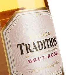 Вино ігристе Villiera Tradition Brut Rose рожеве брют 0.75 л - мініатюра 3