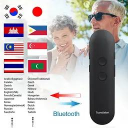 Голосовий електронний перекладач AI Translator T4 800мАч чорний - мініатюра 9