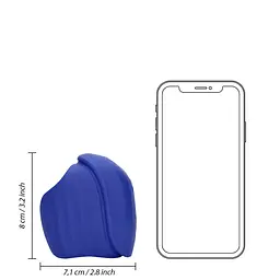Мастурбатор з вібрацією Loveline Vibrating And Pulse Wave Stroker синій - мініатюра 8