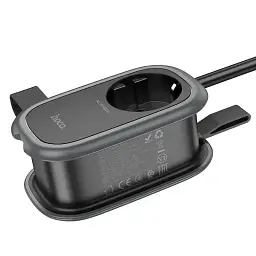 Мережевий подовжувач Hoco NS7 Sharp 1 position (PD20W/1C2A) Desktop Socket Black - мініатюра 5