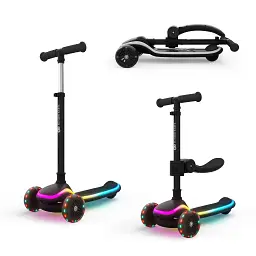 Самокат Kinderkraft 2-в-1 Raket Up Black (KRRAUP00BLK0000) (5902533930029)