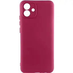 Чохол Silicone Cover Ummi Lakshmi Full Camera (AA) для Samsung Galaxy A04e Бордовий / Marsala