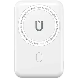 Зовнішній акумулятор Wiwu Snap Cube- Magnetic Wireless Charger Power Bank 10000mAh SC1000WHT (3C) White (6973218947020)