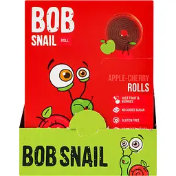 Фруктові яблучно-вишневі цукерки Bob Snail Roll 100 г (10 шт. х 10 г) - мініатюра 5