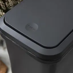 Відро для сміття MBM My Home з кришкою 15 л антрацит (BIN-04 15L ANTHRACITE) - мініатюра 10