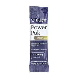 Вітамінно-мінеральний комплекс Trace Електроліти, смак ананаса кокосу, Power Pak, 30 пакетів по 6 (TMR00249) - мініатюра 3