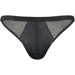 Чоловічі відкриті сліпи Passion 034 Open Luke XXL/XXXL Black, екошкіра - мініатюра 5