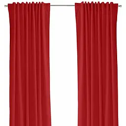 Штори на кухню та в кімнату Cosas Chilli 180х270 см 2 шт червоний (Curtains_09Red_DUK)
