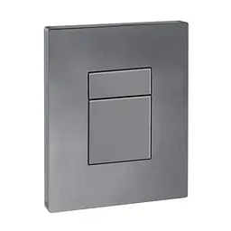 Панель змиву пластикова Koer KT-0607-07 157x198x3mm, кнопка квадратна KR5345, Графит