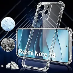 Чохол GETMAN Ease logo Full Camera для Redmi Note 14 4G Transparent [145047] - мініатюра 2