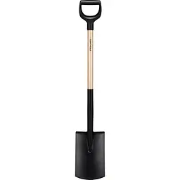Лопата пряма Fiskars Solid з дерев'яною ручкою (1066722) - мініатюра 2