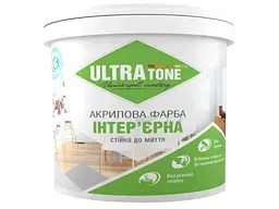 Фарба інтер' єрна ULTRA TONE 1,4кг Бiлий акрилова стійка до миття