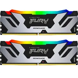 Модуль пам'яті для комп'ютера DDR5 64GB (2x32GB) 6400 MHz Renegade RGB XMP Kingston Fury (ex.HyperX) (KF564C32RSAK2-64)