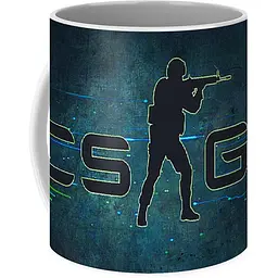 Кухоль GeekLand КС:ГО CS:GO Контр Страйк Dark logo CS:GO 03.140 330 мл білий - мініатюра 3