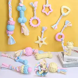 Жувальна іграшка для собак Derby Candy ball with bones and cotton rope - мініатюра 7