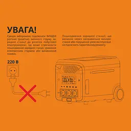 Портативна зарядна станція Videx Oasis 3000W 2560Wh (VPS-SG1-3KW) - мініатюра 13