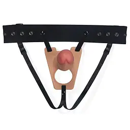 Страпон порожнистий LoveToy Unisex Hollow Strap-On Rodeo G 20.3 см тілесний - мініатюра 2