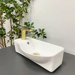 Умивальник VBI Fermo R white підвісний VBI-015606, Білий - мініатюра 6