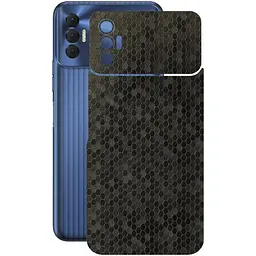 Защитная пленка StatusSKIN для Tecno Spark 8p KG7n Корпус Винил Соты черные